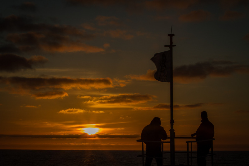 Flag-Sunset